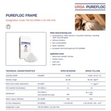 Technical Datasheet URSA PUREFLOC Frame