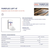 Technical Datasheet URSA PUREFLOC Loft 47
